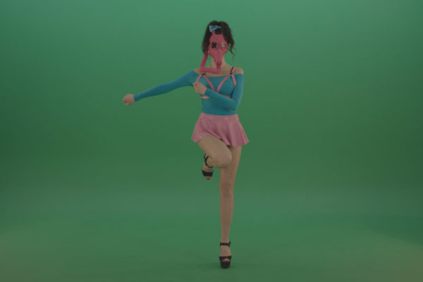 Green screen video footage dance woman