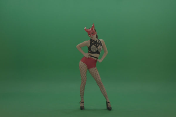 Green screen video footage dance woman