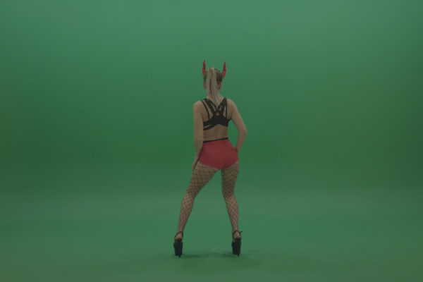 Green screen video footage dance woman