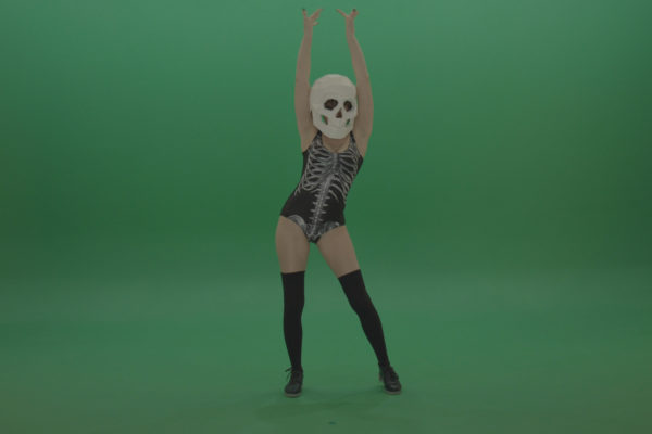 Green screen video footage dance woman