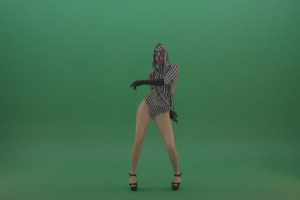 Green screen video footage dance woman