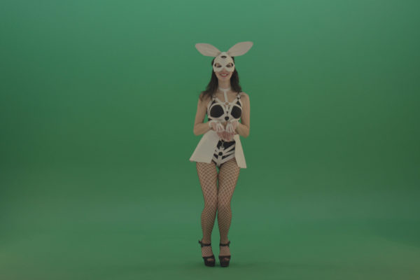 Green screen video footage dance woman