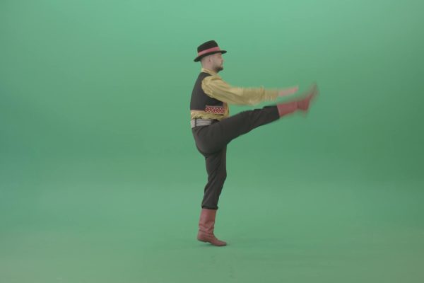 national folk dance green screen video footage