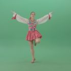 national folk dance green screen video footage