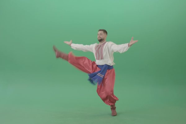 national folk dance green screen video footage