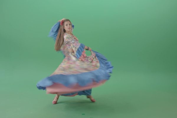 national folk dance green screen video footage