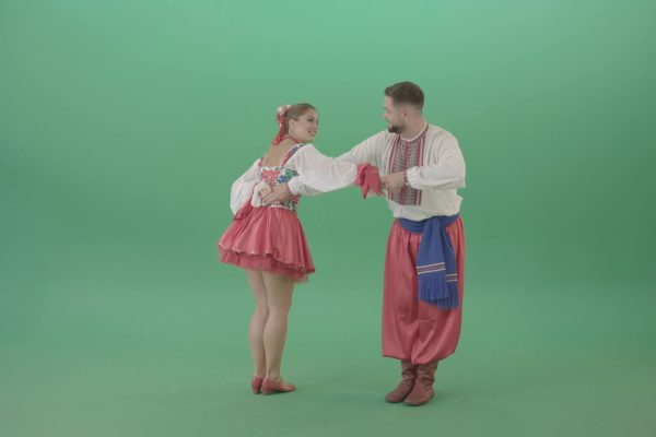 national folk dance green screen video footage