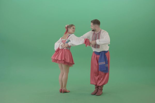 national folk dance green screen video footage