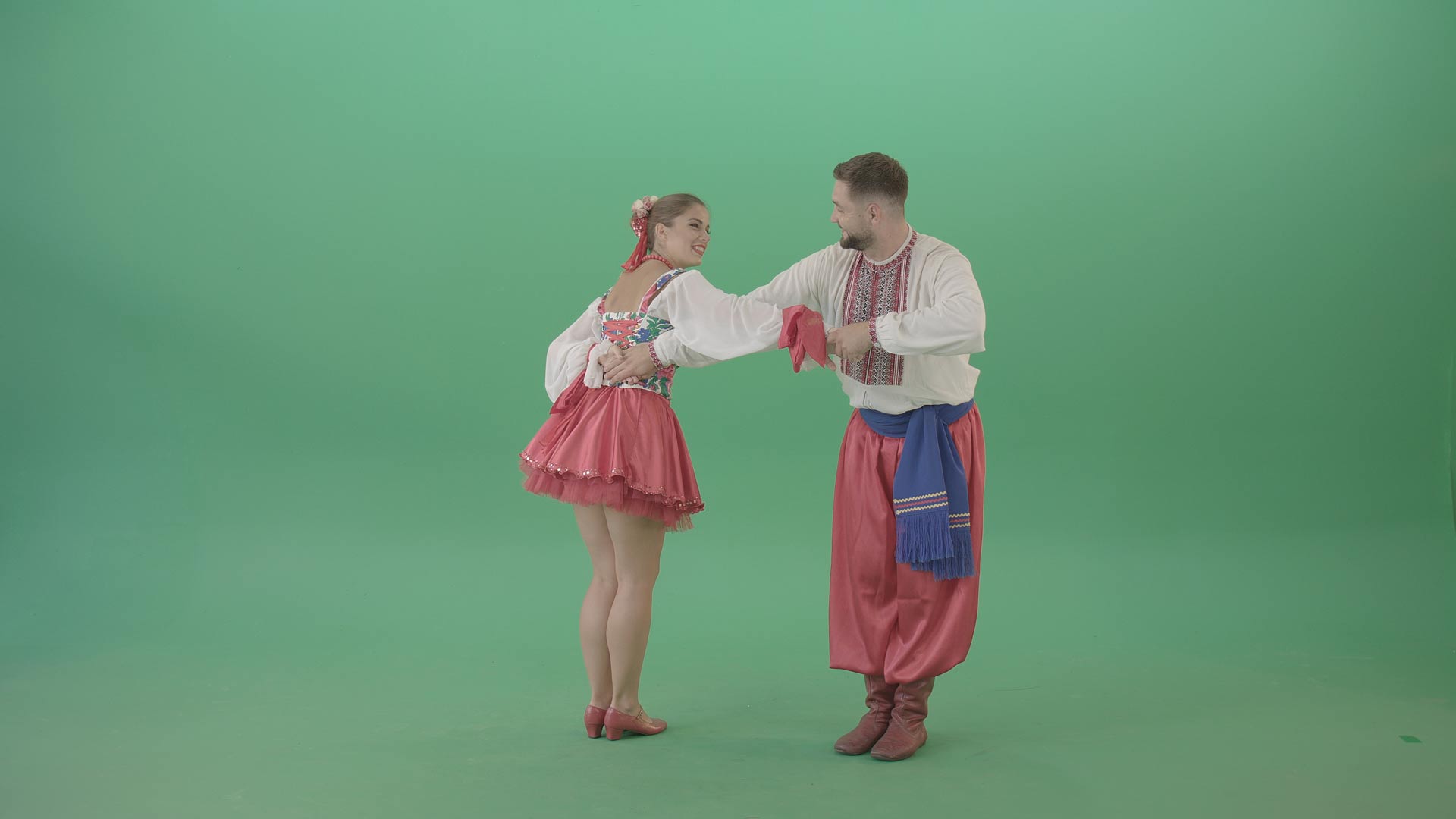 national folk dance green screen video footage