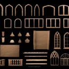 Architectural Facade Decorative Elements for Projection Video Mapping