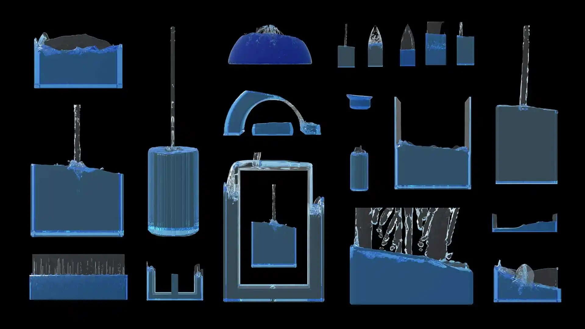Architectural Facade Decorative Elements for Projection Video Mapping