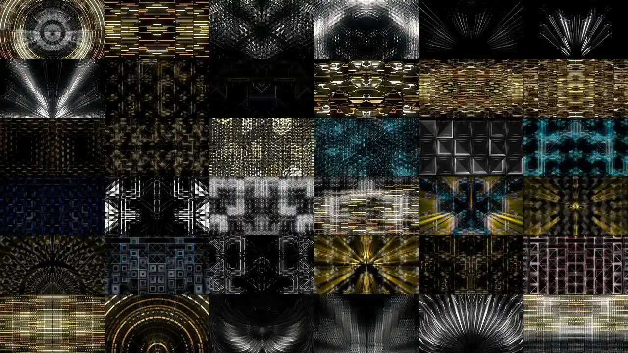 Minimalistic Golden Lines VJ Loops Visuals for Vj & Djs