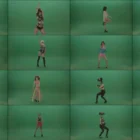 Green Screen Go Go Dancing Girls