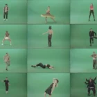 Green Screen Dancing People Girls Video Footage